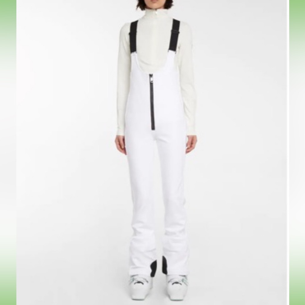 Goldbergh White Salopette Ski Bib - white thick ski pants